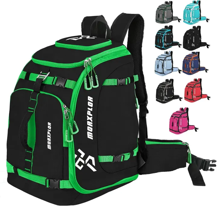 MORXPLOR 65L Ski Boot Bag — Padded Waterproof Travel Backpack